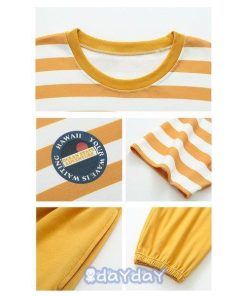 紳士用 夏2点セット 半袖Tシャツ+半ズボン ボーダー柄 ルームウェア 部屋着 上下セット ナイトウェア パジャマ パジャマ 寝間着 メンズ 柔らかく軽い薄手の快適