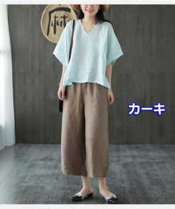 ワイドパンツ レディース 通勤 無地 リボン ストレートズボン ボトムス ハイウエスト 大きいサイズ カジュアル おしゃれ オフィス 着痩せ 通勤 OL 薄手