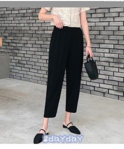 ハーレムパンツ レディース 九分丈 ボトムス リラックスパンツ ストレッチ ゆったり きれいめ 美脚 春秋夏 大きいサイズ 伸びる 無地 体型カバー 楽ちん