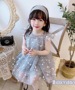 子供服 ワンピース キッズ 女の子 夏服 チュール フリル 韓国子ども服 ベビー服 子供ドレス 結婚式 ピアノ 誕生日 七五三 赤ちゃん 新品 可愛い お姫様 おしゃれ