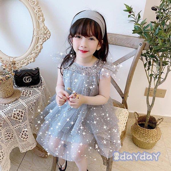 子供服 ワンピース キッズ 女の子 夏服 チュール フリル 韓国子ども服 ベビー服 子供ドレス 結婚式 ピアノ 誕生日 七五三 赤ちゃん 新品 可愛い お姫様 おしゃれ