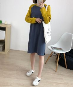 ワンピース レディース 秋冬 マタニティ服 長袖 授乳ワンピース マタニティ ワンピース ロング丈 綿 着心地 ゆったり 韓国風 産後 産前 ママ 大きいサイズ