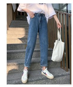 デニムパンツ レディース 春夏 40代 ボトムス ロング デニム 美脚 韓国風 おしゃれ 20代 30代 ロング ズボン 新作 ハイウエスト