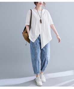 Tシャツ レディース トップス 40代 半袖 綿 春夏 新作 綿麻 大きいサイズ シンプル UVカット 韓国風 20代 30代 かわいい おしゃれ 黒 40代 白