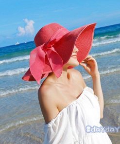 エレガントリボンUVハット レディース つば広 UVハット 日よけ帽子 春夏 小顔＆UVケア効果抜群 UVカット帽子 帽子