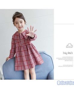 子供服 ワンピース 160 シャツワンピース キッズ 女の子 春服 長袖 韓国子供服 子供ドレス Dress 子ども服 ベビー服 お姫様 可愛い カジュアル おしゃれ 新品