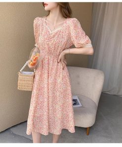 ワンピース レディース 40代 マキシワンピース 春夏 半袖 花柄 シフォン フレアスカート きれいめ 韓国風 大人 上品 20代 30代 大きいサイズ ゆったり 50代