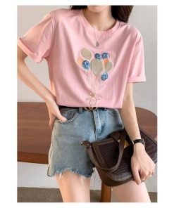 Tシャツ レディース 夏 半袖 綿 クルーネック カットソー トップス シンプル 透けない おしゃれ コーデ UVカット きれいめ 30代 コットン 20代 40代