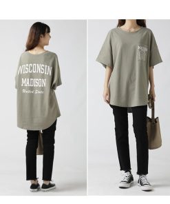 Tシャツ レディース トップス 春夏 40代 新作 半袖Tシャツ おしゃれ 韓国風 大きいサイズ きれいめ カジュアル 大人 ゆったり 20代 黒 30代 白