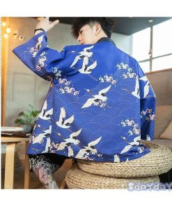 羽織 男性用 メンズ 浴衣風 甚平 着物 はおり アウター 刺繍 復古 和式 涼しい 夏服 カジュアル 夏 花火大会