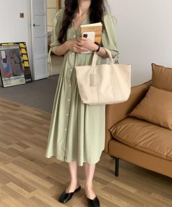 シャツワンピース レディース 40代 キレイめ ロング 可愛い 春夏 半袖 プリーツ シャツワンピ Aライン スカート ひざ丈 フレア 50代 30代 韓国風 おしゃれ