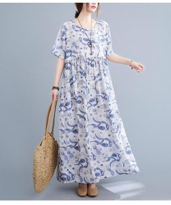 ワンピース レディース 40代 マキシワンピース 春夏 半袖ワンピース 花柄 シフォン Vネック フレアスカート きれいめ 韓国風 ゆったり 50代 20代 30代