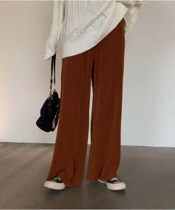 ワイドパンツ レディース 秋冬 バギーパンツ ボトムス 黒 ロング 美脚 韓国風 おしゃれ 20代 30代 40代 新作 ロング ズボン ゆったり あったか ハイウエスト