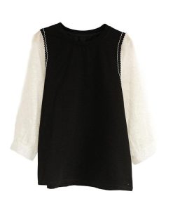 Tシャツ レディース 夏 半袖 綿 クルーネック カットソー トップス 切り替え おしゃれ コーデ UVカット きれいめ コットン 40代 20代 30代