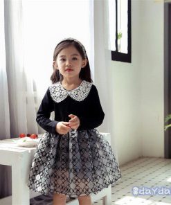 子供服 ワンピース 長袖 春秋 女の子 キッズワンピース 膝丈ワンピース 折り襟 チュニック 子供ドレス ジュニア ベビー服 おしゃれ 誕生日 可愛い 通学着 新品