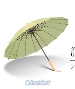 傘 レディース メンズ 長柄 16本骨 ジャンプ傘 日傘 雨傘 晴雨兼用 ビッグサイズ UVカット 紫外線対策 ボタン手動開閉式 大きい長傘 おしゃれ オシャレ きれいめ