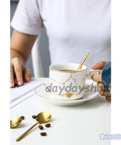 コーヒーカップ キッチン用品 高級感 お茶用品 モダンテイスト ティーカップ 食器 マグカップ ゴールド 大理石調 ラグジュアリー