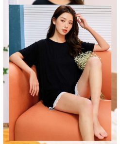 パジャマ ルームウェア レディース 夏 綿 半袖 無地 大きいサイズ ショートパンツ 上下セット 可愛い 寝間着 女性 韓国風 部屋着
