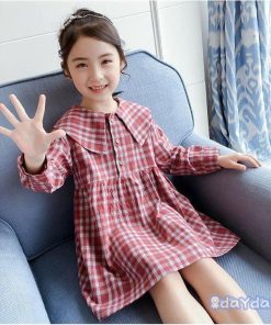 子供服 ワンピース 160 シャツワンピース キッズ 女の子 春服 長袖 韓国子供服 子供ドレス Dress 子ども服 ベビー服 お姫様 可愛い カジュアル おしゃれ 新品