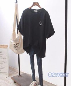 丸首 夏 可愛い ゆるTシャツ 上着 カジュアル 大きいサイズ トップス 半袖 Tシャツ 体型カバー ルームウェア 2021新作 レディース