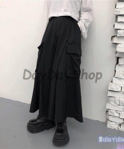 おしゃれ モード系 原宿 レディース サルエルパンツ 個性的 袴パンツ レディース メンズ ワイドパンツ スカート風 韓国 ズボン