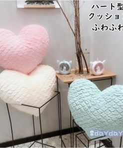 クッション おしゃれ リビング ハート型 かわいい 枕 まくら ギフト インテリア 北欧 クッションカバー 中身付き フロアクッション 座布団 背もたれ 新生活