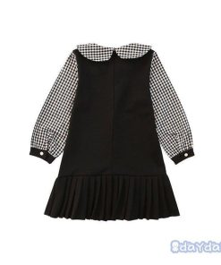 子供服 ワンピース 春秋 長袖 キッズ 女の子 ドット柄 折り襟 子供ドレス ジュニア ベビー服 Aライン カジュアル おしゃれ 可愛い 新品 130 160 120 150 140