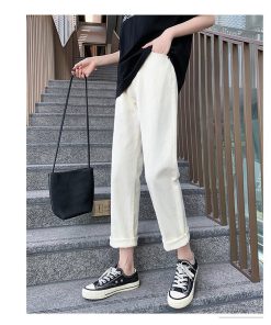 デニムパンツ レディース 春夏 40代 ボトムス ロング デニム 美脚 韓国風 おしゃれ 20代 30代 ロング ズボン 新作 ハイウエスト