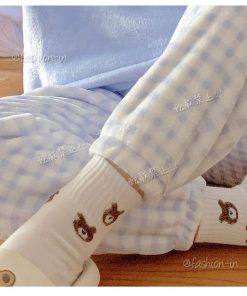 パジャマ ルームウェア レディース 秋冬 セットアップ フランネル 長袖 チェック柄 可愛い ロングパンツ 厚手 女性 韓国風 部屋着 ゆったり 大きいサイズ 寝巻き