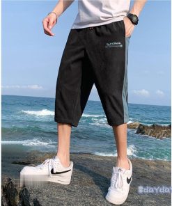 メンズ 通気性 クロップドパンツ 夏 カジュアルパンツ ハーフパンツ 7分丈パンツ ショートパンツ