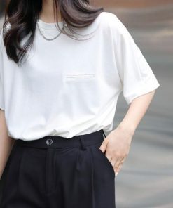 Tシャツ レディース 夏 半袖 綿 クルーネック カットソー トップス シンプル 透けない おしゃれ コーデ UVカット きれいめ コットン 30代 40代 20代