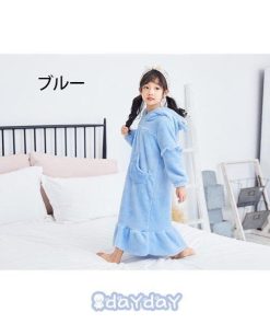 パジャマ 子供 ワンピース 女の子 キッズ 子供服 長袖 秋冬 寝巻き ルームウェア フランネル サンゴ絨 モコ おしゃれ 可愛い お姫様 100 130 150 140 110 120