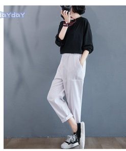 パンツ 綿麻パンツ サルエルパンツ テーパードパンツ ボトムス レディース カジュアル ポケット付き ゆったり コットン リネン 綿麻 大きいサイズ 綿 麻 コーデ