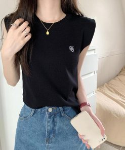 Tシャツ レディース 夏 綿 ベスト カットソー カジュアル ゆったり おしゃれ 可愛い 大きいサイズ 無地 インナー クルーネック 涼しい ひんやり コットン