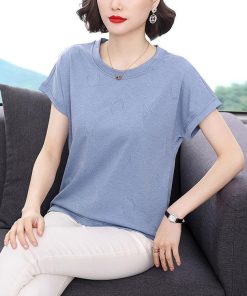 Tシャツ レディース 春夏 40代 半袖 クルーネック ニットトップス 白Tシャツ 無地 綿 ショット丈ニットソー ゆったり カットソー 大人 30代 おしゃれ 50代