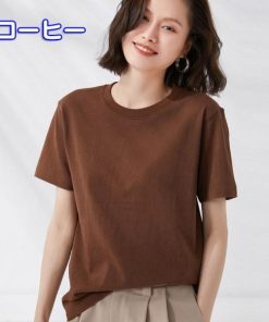 Tシャツ レディース トップス 春夏 40代 新作 半袖Tシャツ おしゃれ 韓国風 大きいサイズ きれいめ カジュアル 大人 ゆったり 20代 白 シンプル 30代 黒