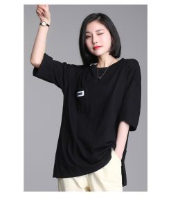 Tシャツ レディース トップス 40代 半袖 綿 春夏 カットソー 新作 大きいサイズ シンプル UVカット 韓国風 20代 かわいい おしゃれ 40代 30代