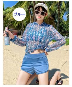 水着 レディース 3点セット 夏 小胸 バンドゥ 水着セット ビキニ パレオ 大きいサイズ リゾート パッド付き 韓国風 体型カバー 日焼け防止 50代 40代 20代 30代