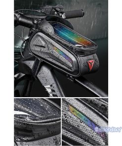 防水 7.0インチ コンパクト バイク サイドバック ロードバイク サイクル フロントバッグ 大容量 サイクリングバッグ 多機能 自転車 バッグ フレームバッグ 軽量