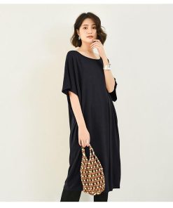 Tシャツ レディース トップス 春夏 40代 新作 半袖Tシャツ ロンT おしゃれ 韓国風 Tシャツワンピース きれいめ カジュアル 大人 ゆったり 黒 20代 30代 白