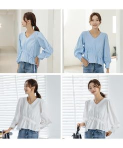 Tシャツ レディース きれいめ 40代 春夏 上品 半袖 Tシャツ ブラウス 綿 白 トップス Vネック オシャレ 韓国風 ゆったり 大きいサイズ 30代 Tシャツ ロング 50代