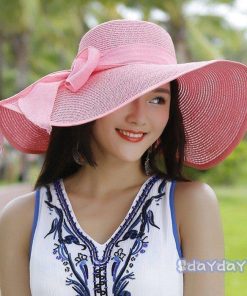 UVカット帽子 日よけ帽子 小顔＆UVケア効果抜群 つば広 UVハット 帽子 レディース 春夏 エレガントリボンUVハット