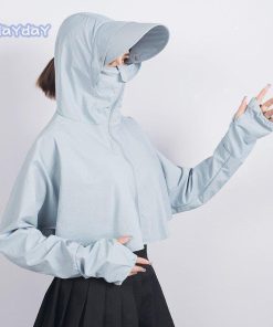 日焼け防止服 日焼け止め アイスシルク マント ポンチョ トップス レディース UVカット 長袖 紫外線対策 無地 農作業 自転車 運転 手袋 アウトドア 日よけ 夏