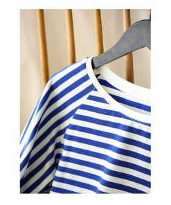 Tシャツ レディース トップス 40代 半袖 綿 白 ニット 春夏 カットソー 新作 大きいサイズ ボーダー柄 UVカット 韓国風 40代 30代 おしゃれ かわいい 20代