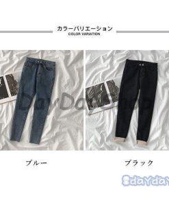 冬 デニムパンツ レギパン スキニーパンツ ムートンパンツ デニム 裏ボア ジーンズ スリムパンツ Ｇパン 厚手 レディース 裏ボアデニムパンツ 九分丈