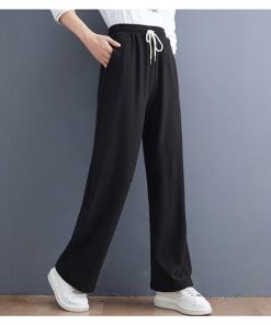 ワイドパンツ パンツ レディース 40代 秋冬 綿 ロングパンツ 韓国風 おしゃれ 20代 30代 50代 ハイウエスト 楽ちん ゆったり 通勤