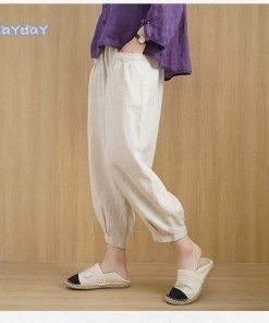 パンツ ボトムス 綿麻パンツ サルエルパンツ テーパードパンツ レディース カジュアル 綿麻 綿 麻 ポケット付き ゆったり コットン 30代 リネン 綿 大きいサイズ