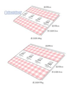 ピクニックシート レジャーマット 150×100 キャップ 運動会 お花見シート レジャーシート コンパクト アウトドア マット 大判 150×200 チェック柄