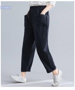 テーパードパンツ パンツ サルエルパンツ 綿麻パンツ ボトムス レディース カジュアル ポケット付き ゆったり コットン リネン 大きいサイズ 春 綿麻 コーデ