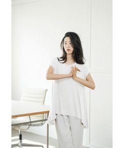 Tシャツ レディース 夏 綿 全7色 半袖 クルーネック カットソー トップス シンプル 透けない おしゃれ コーデ UVカット きれいめ 20代 30代 40代 フレア